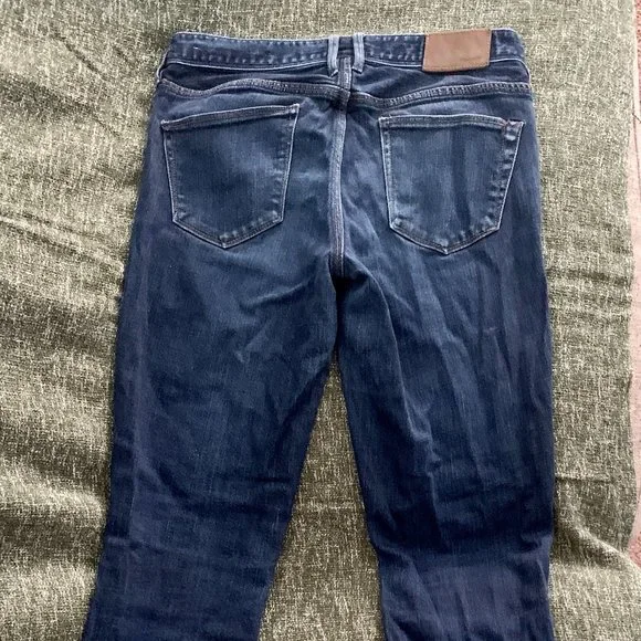 Madewell Women's Rail Straight Dark Wash Jeans 26x32 - Picture 2 of 6